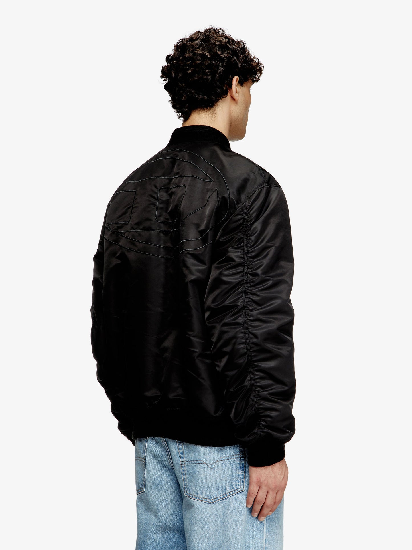 Diesel J Held Nylon Revesible Bomber Jacket