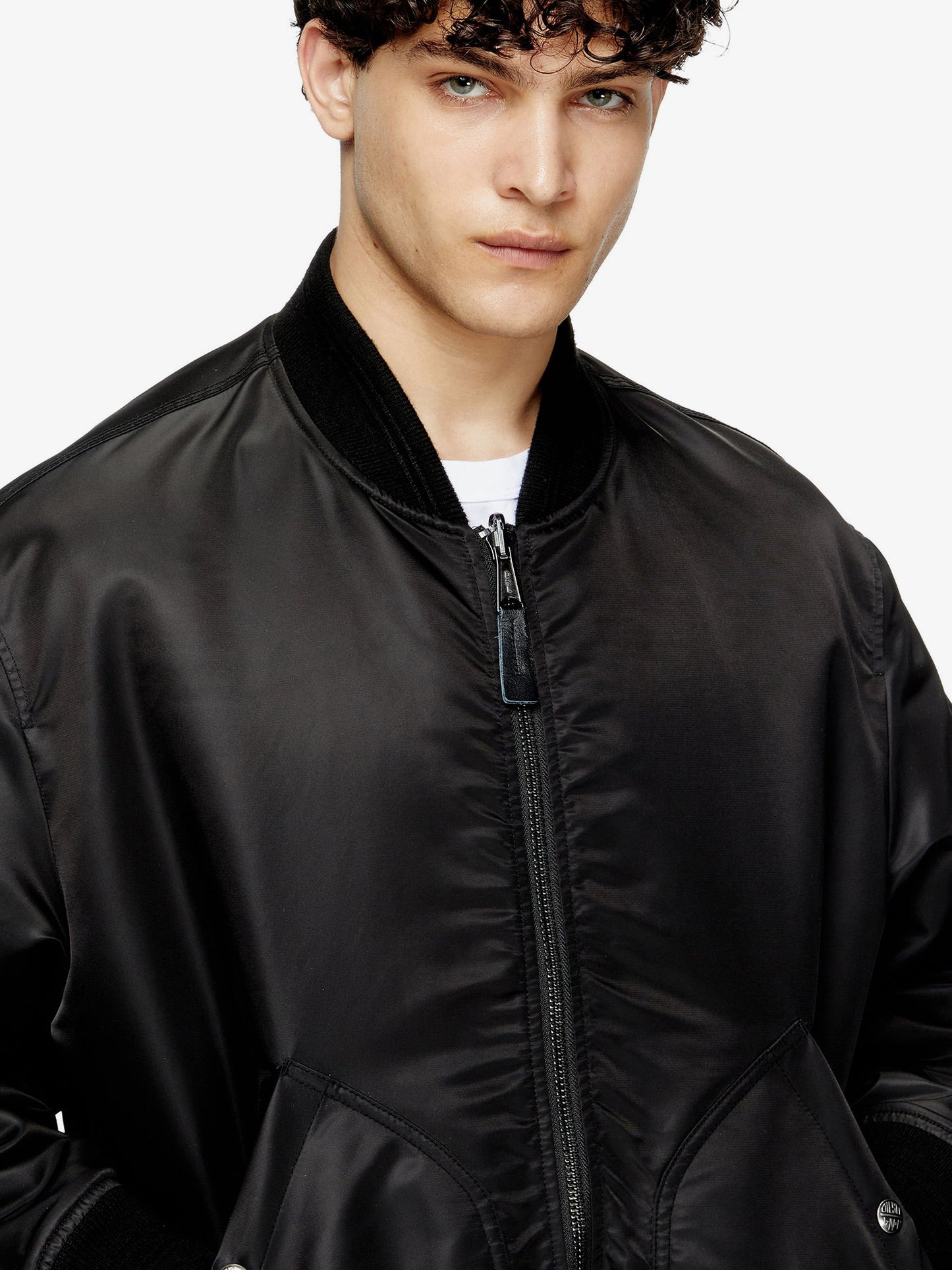 Diesel J Held Nylon Revesible Bomber Jacket