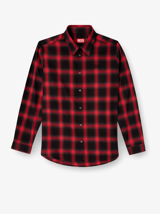 Diesel S Simply Check Cotton Blend Shirt