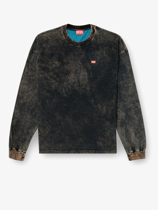 Diesel T Boxt Ls T3 Cotton Blend T Shirt