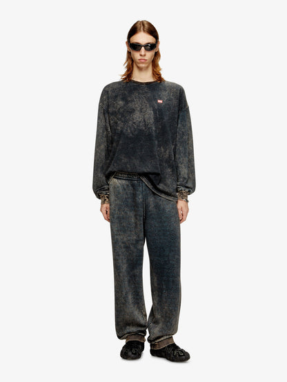 Diesel T Boxt Ls T3 Cotton Blend T Shirt