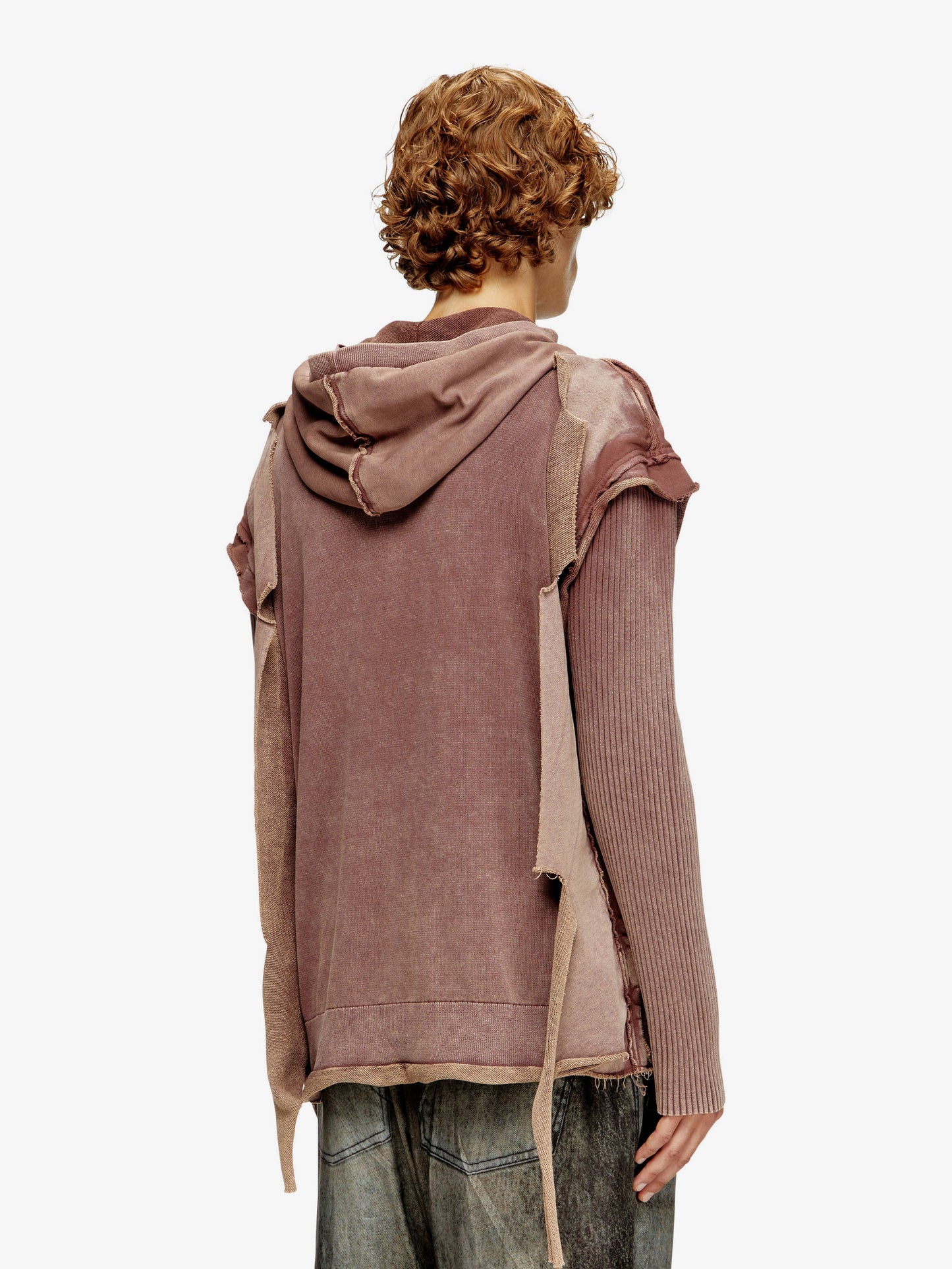 Diesel K Pelto Cotton Sweatshirt With Distressed Effect