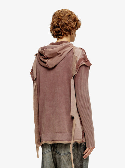 Diesel K Pelto Cotton Sweatshirt With Distressed Effect