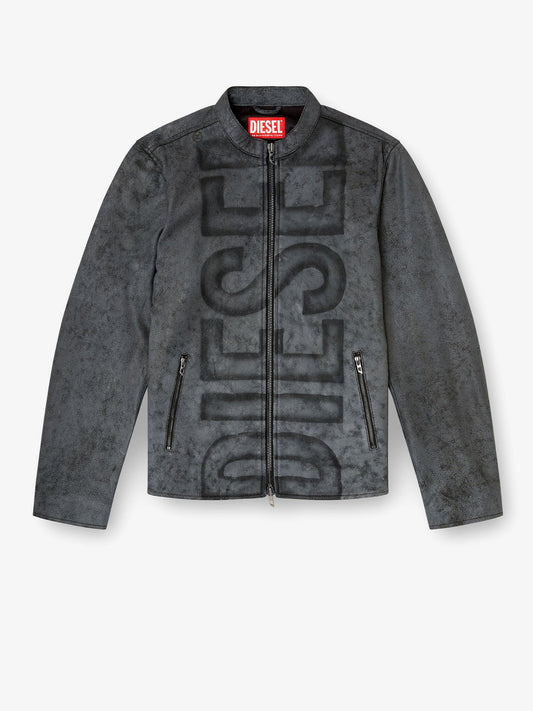Diesel L Evert A Biker Leather Jacket