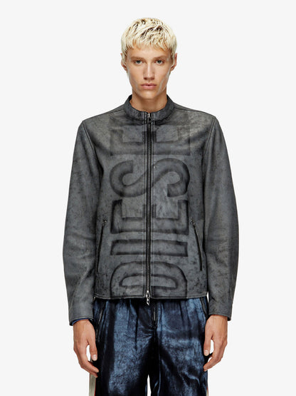 Diesel L Evert A Biker Leather Jacket
