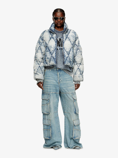 Diesel W Histel Denim Down Jacket