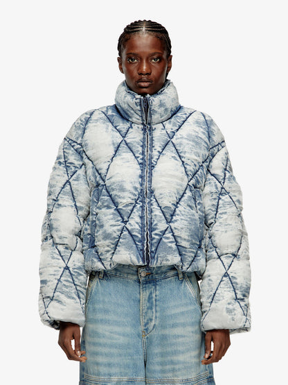 Diesel W Histel Denim Down Jacket
