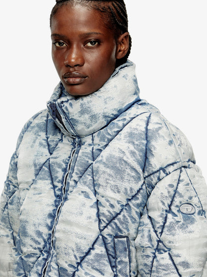 Diesel W Histel Denim Down Jacket