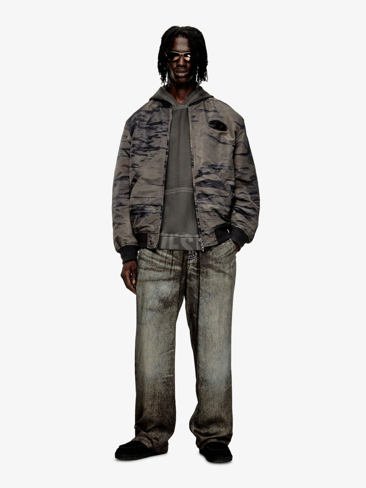 Diesel J Kepes Dlbz Nylon Bomber Jacket