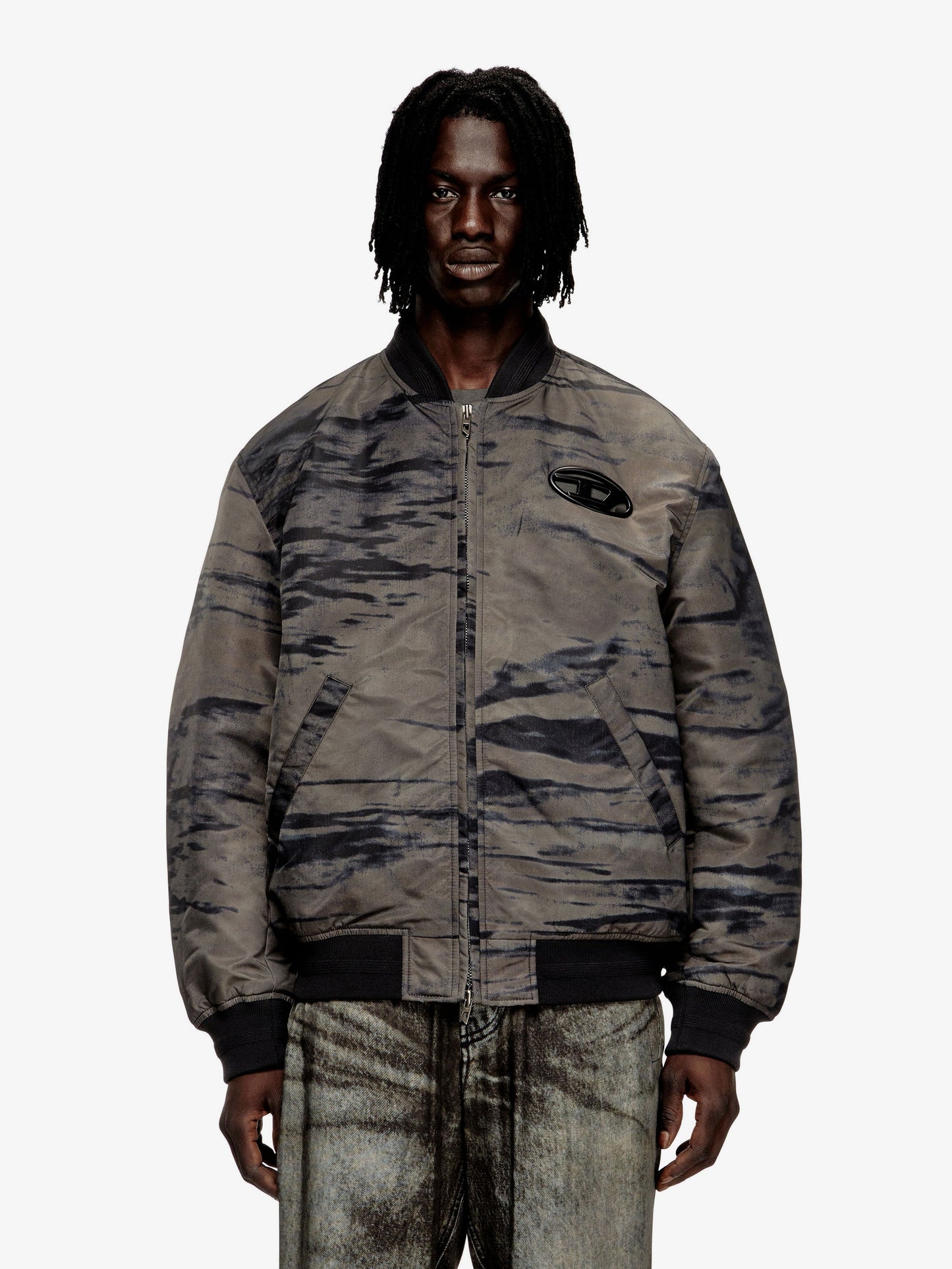 Diesel J Kepes Dlbz Nylon Bomber Jacket