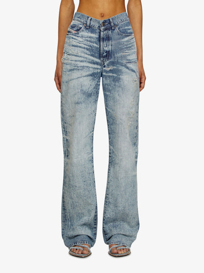 Diesel 1971 D Sent Jeans With Distressed Effect