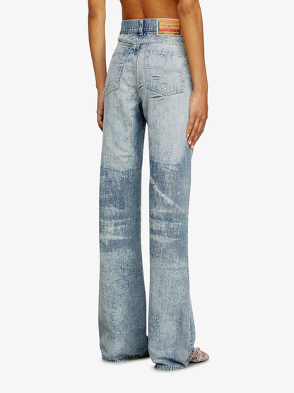 Diesel 1971 D Sent Jeans With Distressed Effect