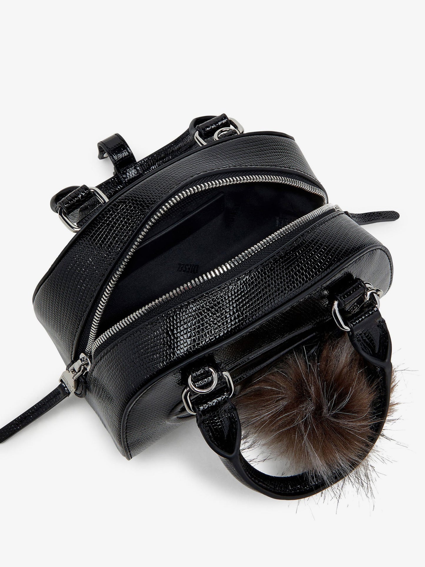 Diesel 1 Dr Dome Leather Shoulder Bag