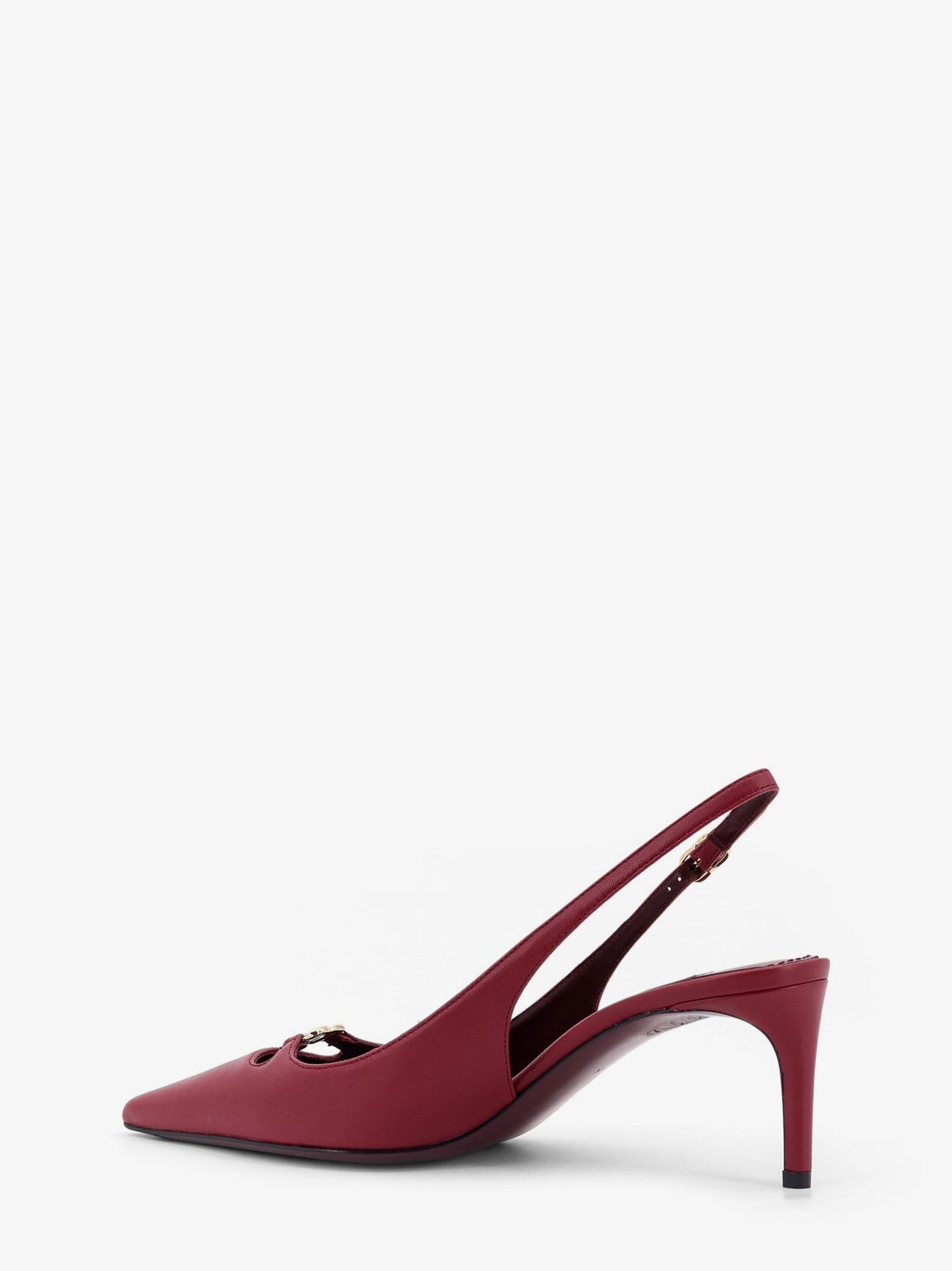 Dolce & Gabbana Leather Pumps With Metal Dg Logo
