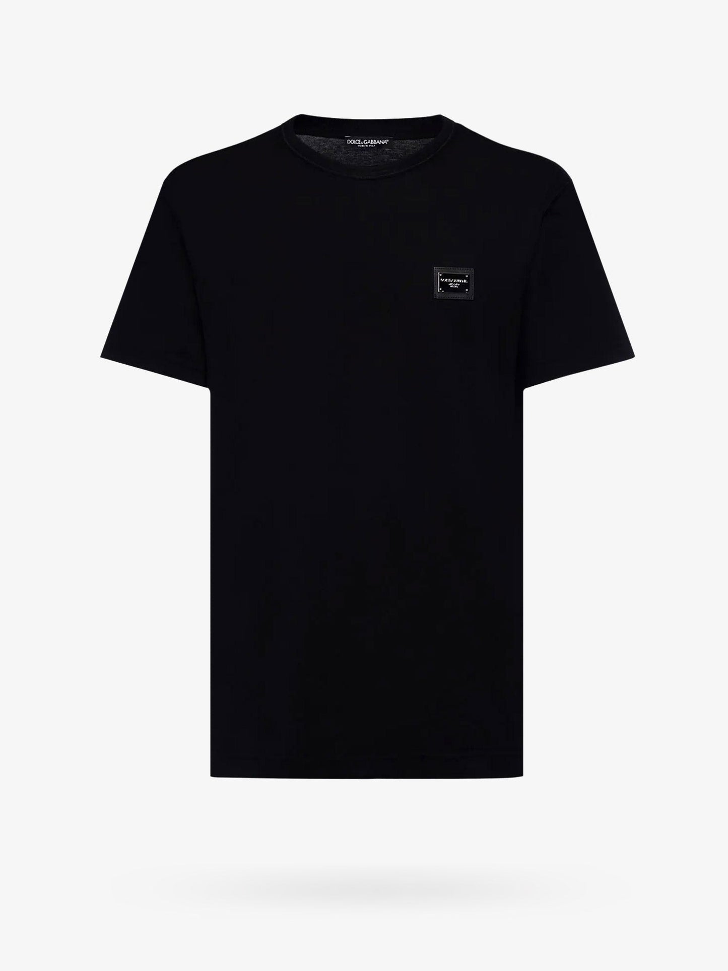 Dolce & Gabbana Cotton T Shirt With Logo Patch