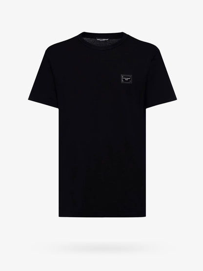 Dolce & Gabbana Cotton T Shirt With Logo Patch