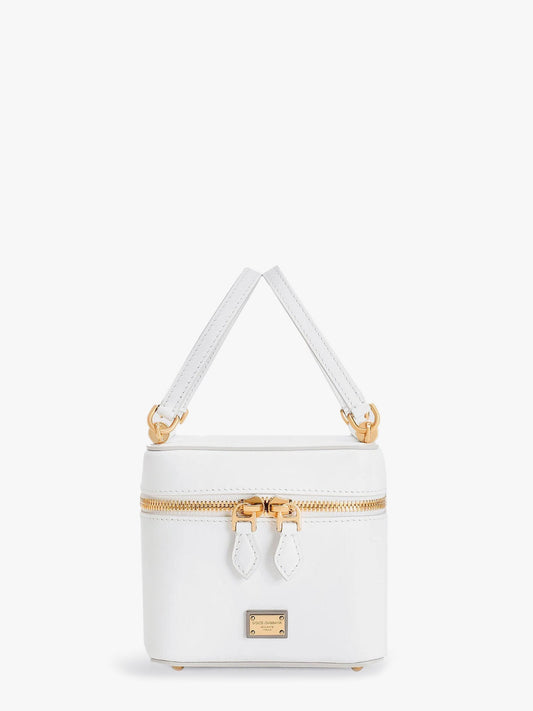 Dolce & Gabbana Sicily Leather Handbag With Iconic Logo Plate