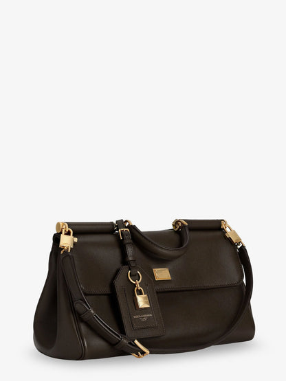 Dolce & Gabbana My Sicily Leather Crossbody Bag