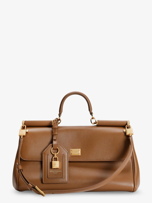 Dolce & Gabbana My Sicily Leather Crossbody Bag