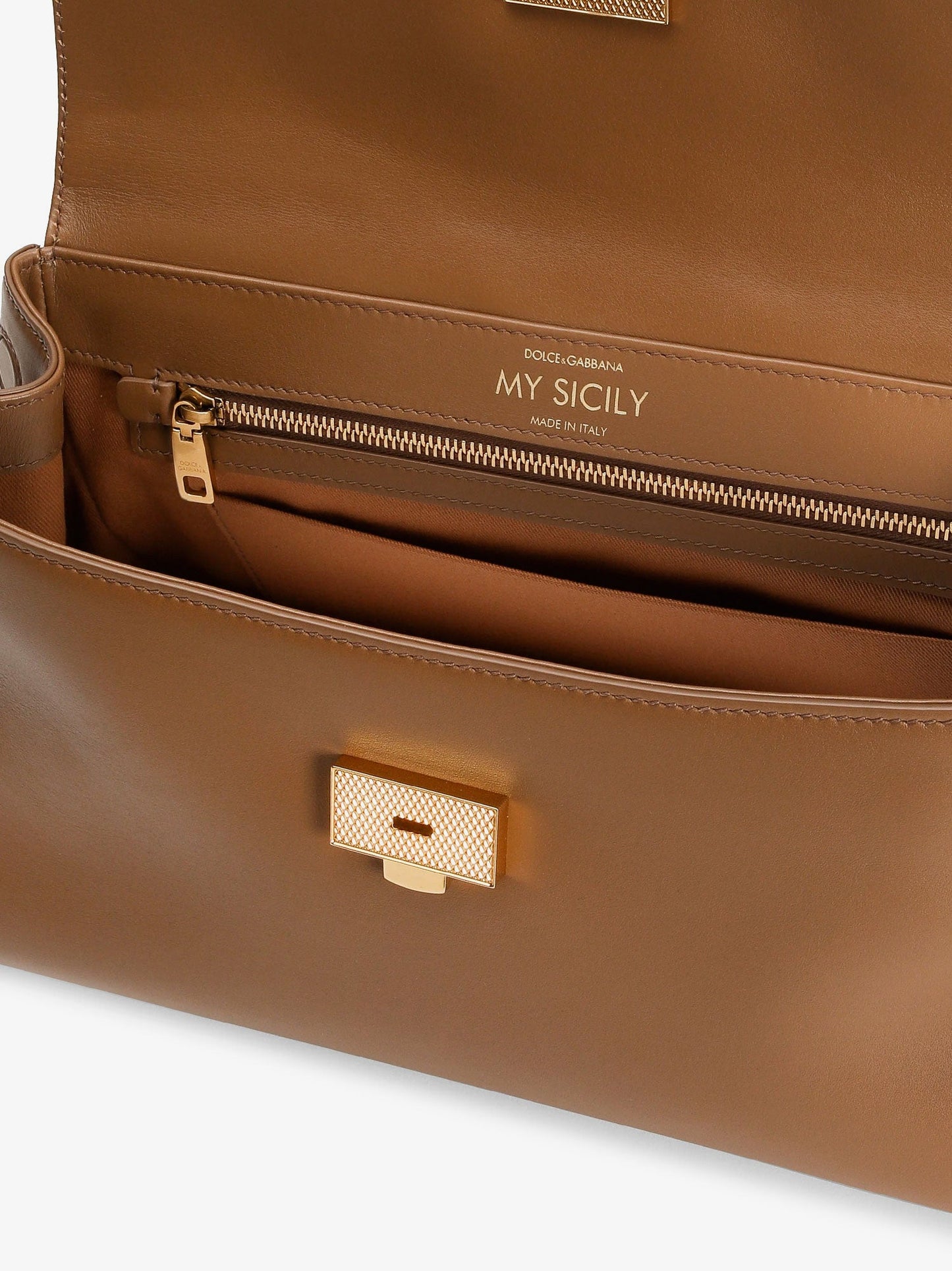 Dolce & Gabbana My Sicily Leather Crossbody Bag