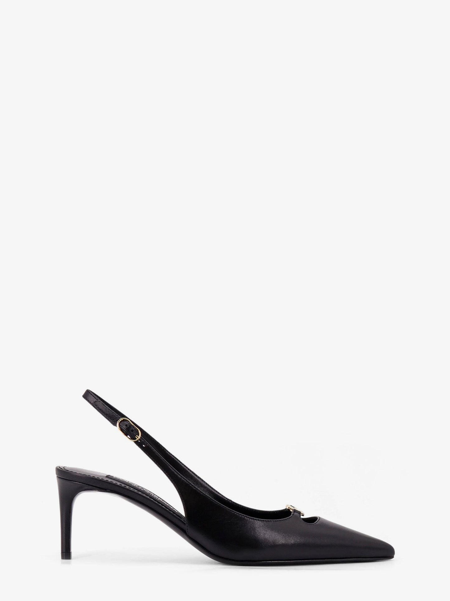 Dolce & Gabbana Leather Pumps With Metal Dg Logo