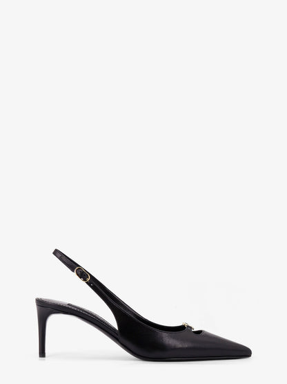 Dolce & Gabbana Leather Pumps With Metal Dg Logo