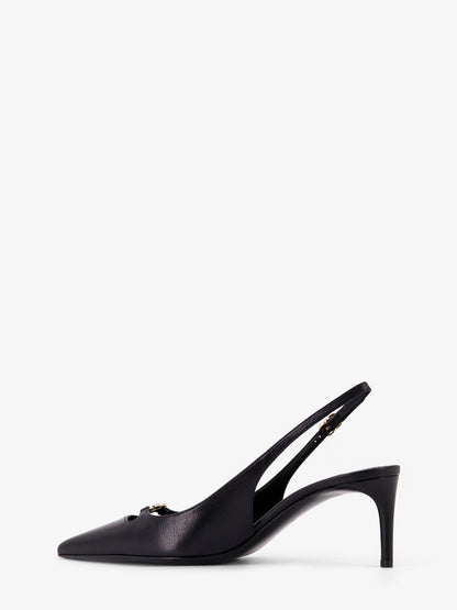 Dolce & Gabbana Leather Pumps With Metal Dg Logo