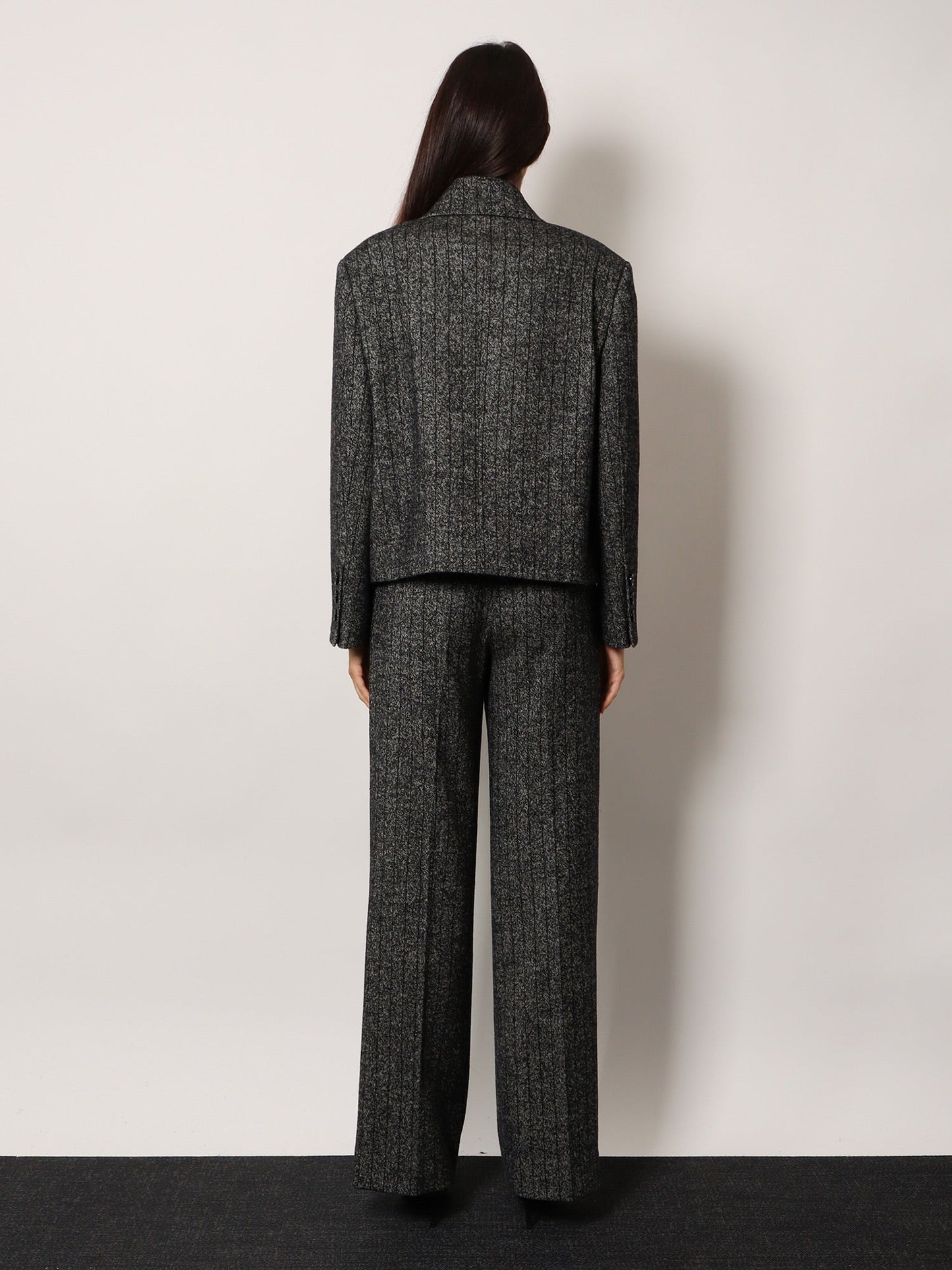 Dolce & Gabbana Wool Blend Striped Double Breasted Blazer