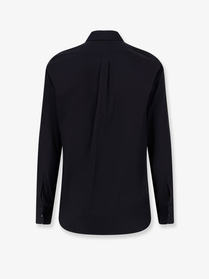 Dolce & Gabbana Cotton Shirt With Iconic Logo On The Front