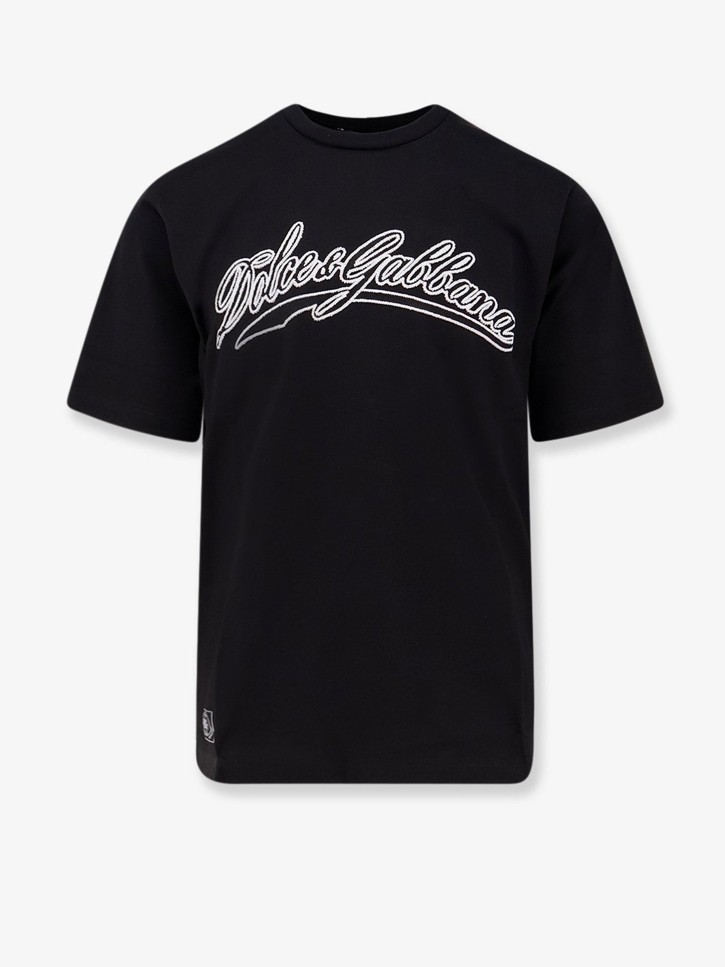 Dolce & Gabbana Cotton T Shirt With Embossed Dg Logo
