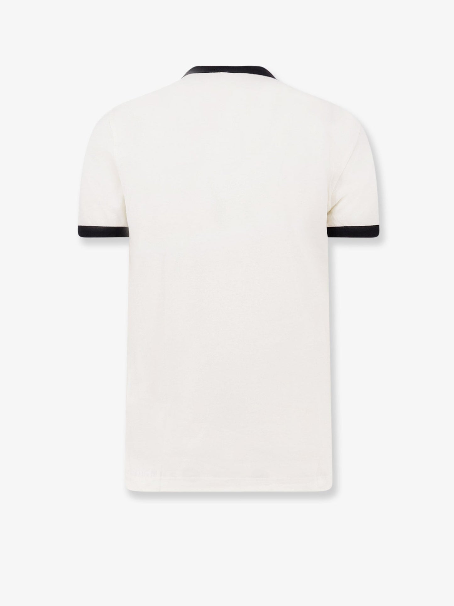 Dolce & Gabbana Cotton T Shirt With Flocked Logo Print