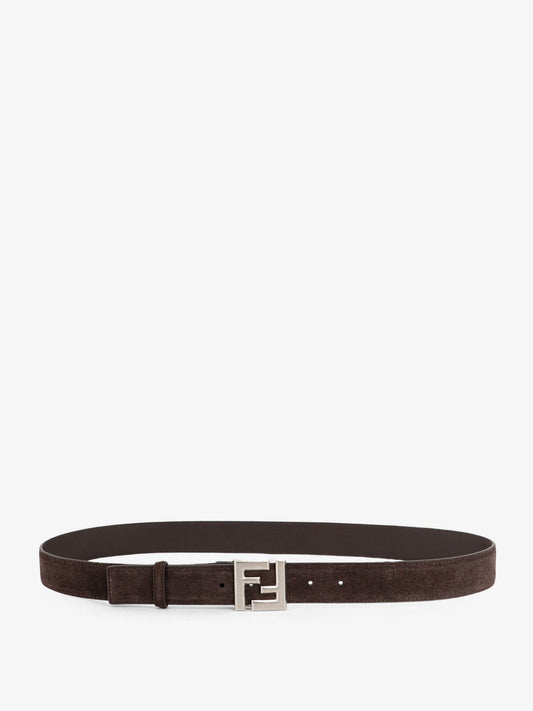 Fendi Squared Ff Suede Belt
