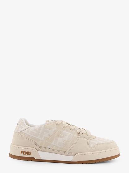Fendi Match Leather Sneakers With Suede Inserts