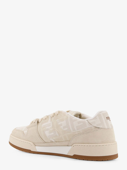 Fendi Match Leather Sneakers With Suede Inserts