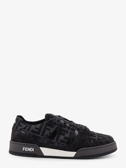 Fendi Match Leather Sneakers With Suede Inserts