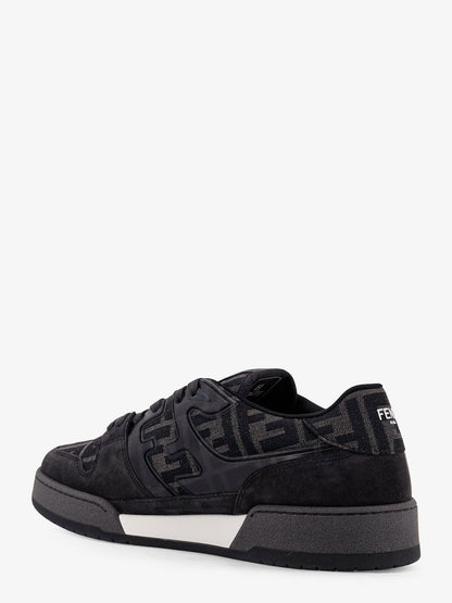 Fendi Match Leather Sneakers With Suede Inserts