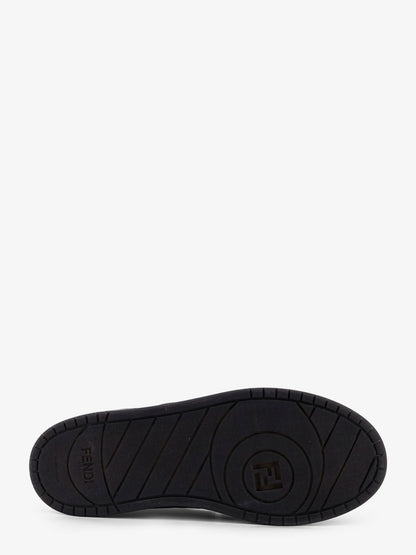 Fendi Match Leather Sneakers With Suede Inserts