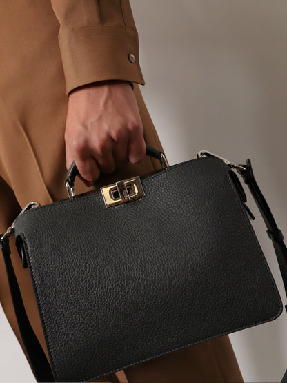 Fendi Peekaboo I See U Small Leather Crossbody Bag