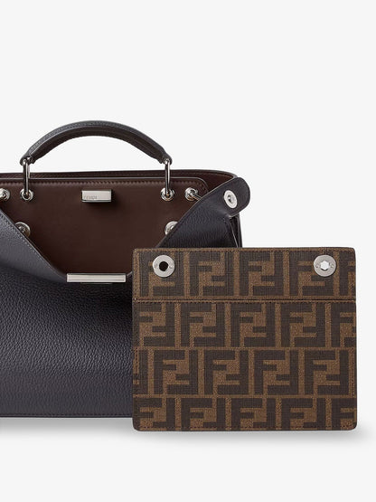 Fendi Peekaboo I See U Small Leather Crossbody Bag