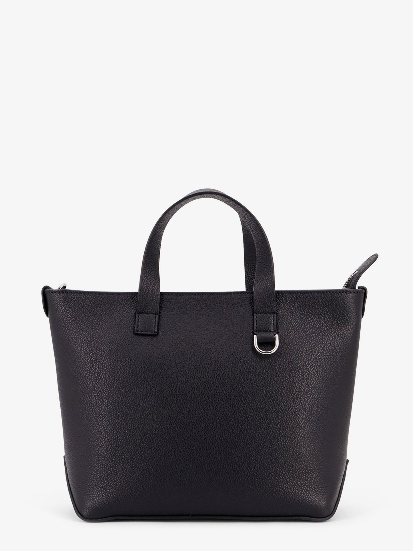 Fendi Ff Jacquard Fabric And Leather Shopping Bag