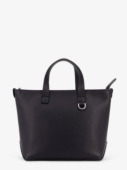 Fendi Ff Jacquard Fabric And Leather Shopping Bag