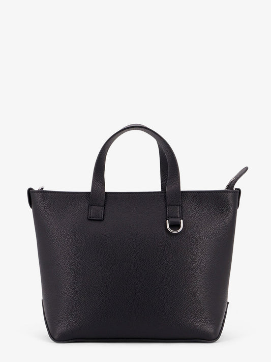 Fendi Ff Jacquard Fabric And Leather Shopping Bag