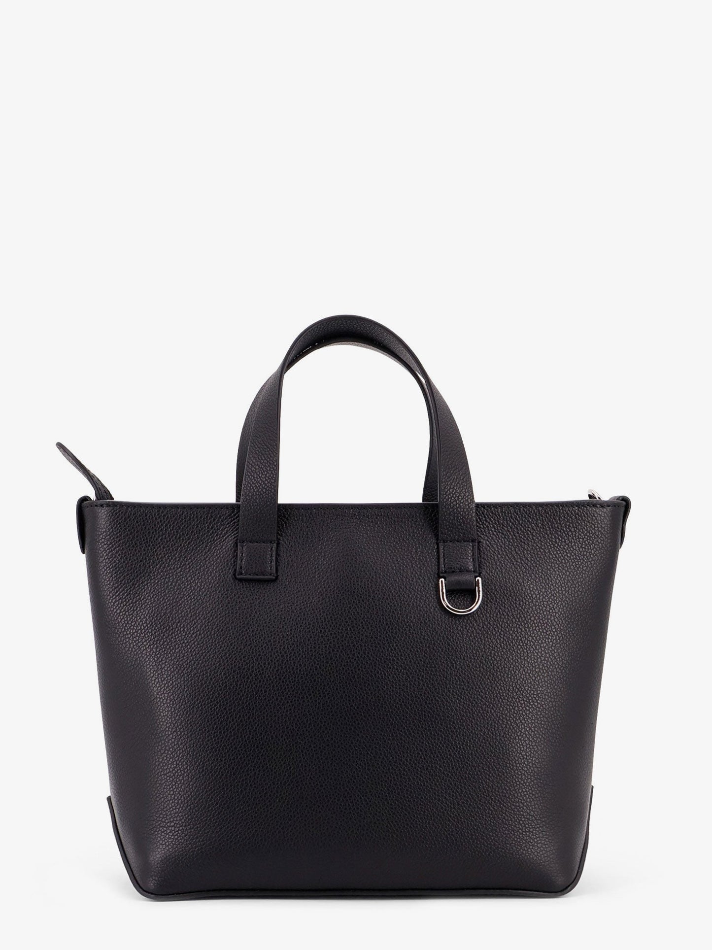 Fendi Ff Jacquard Fabric And Leather Shopping Bag