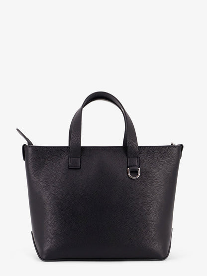Fendi Ff Jacquard Fabric And Leather Shopping Bag