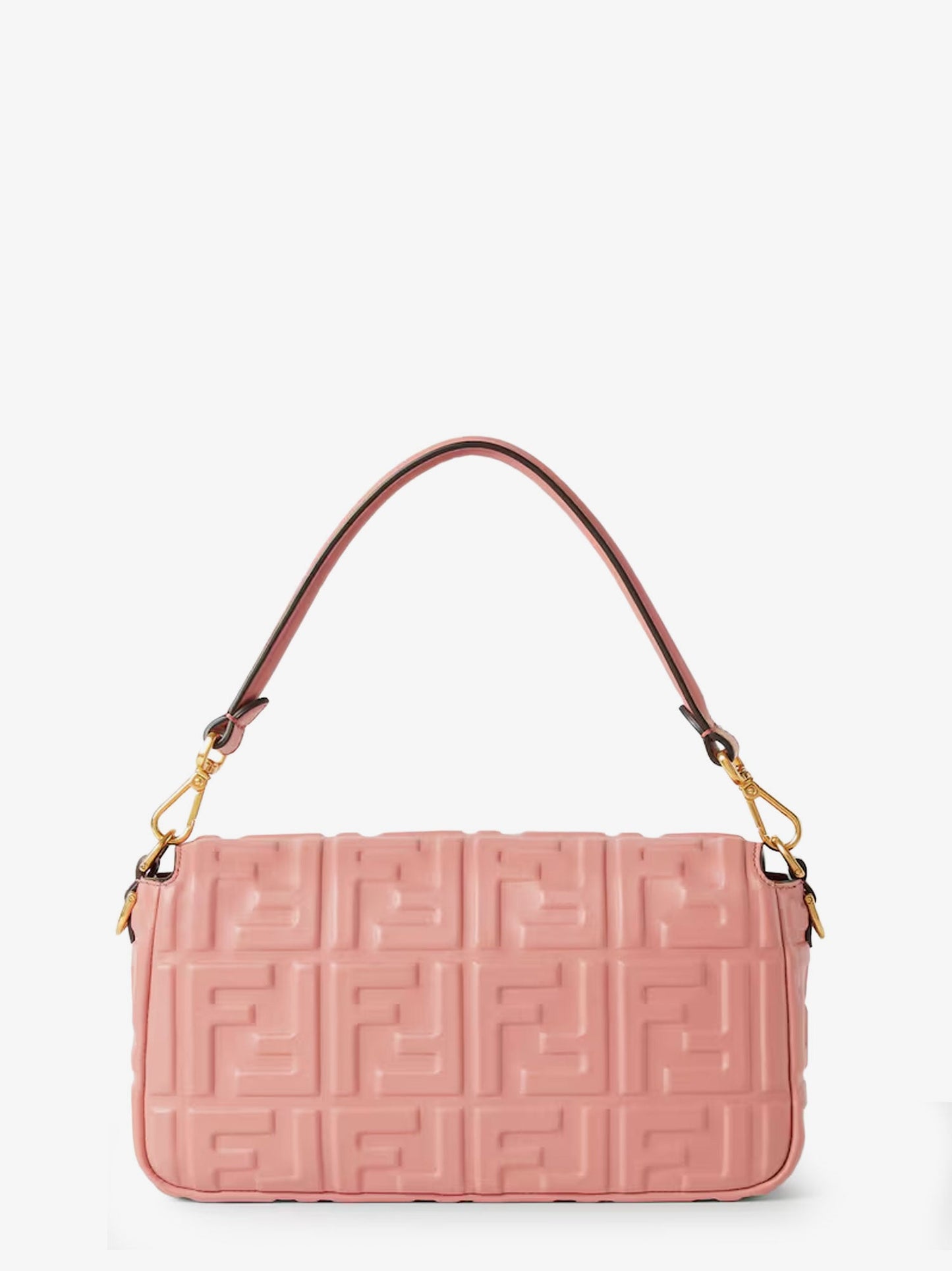 Fendi Baguette® Handbag In Raffia With All Over Ff Embroidery