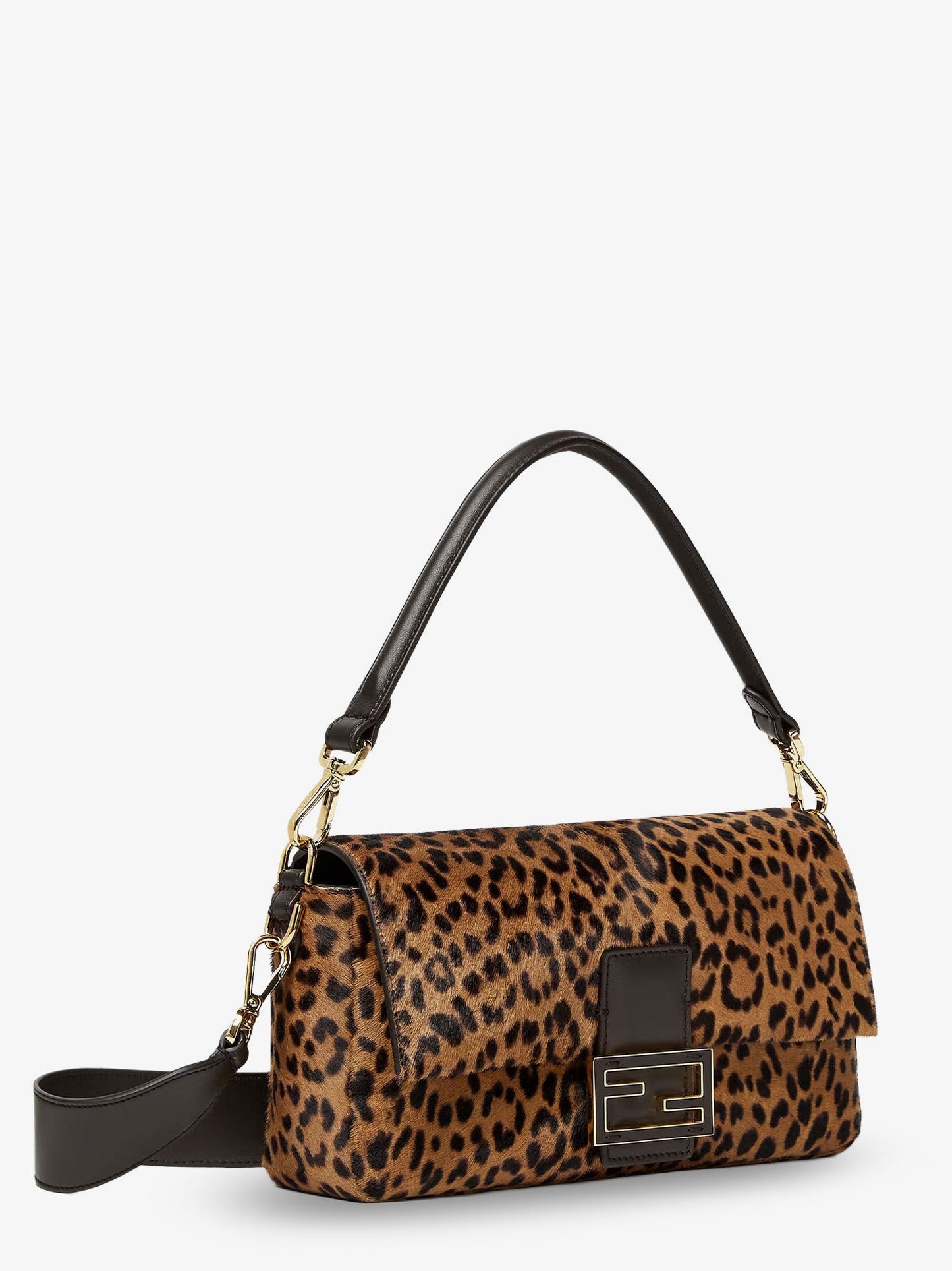 Fendi Baguette® Handbag In Raffia With All Over Ff Embroidery