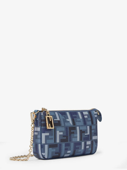 Fendi Pouch Baguette Ff Jacquard Fabric Shoulder Bag