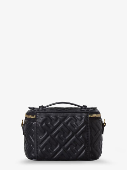 Fendi Vanity Leather Shoulder Bag With Ff Motif