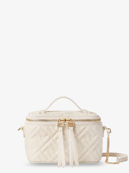 Fendi Fendi Vanity Denim Effect Ff Jacquard Minibag