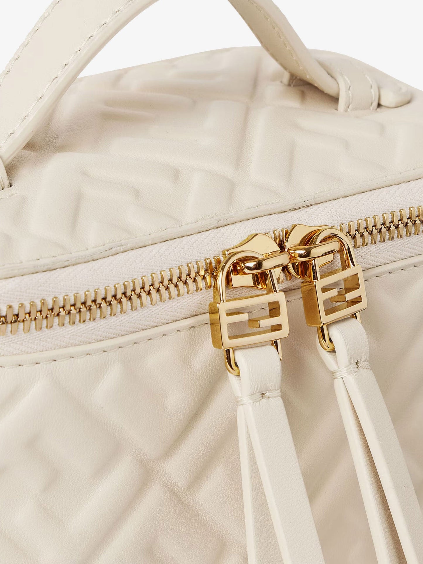 Fendi Fendi Vanity Leather Crossbody Bag With Ff Motif